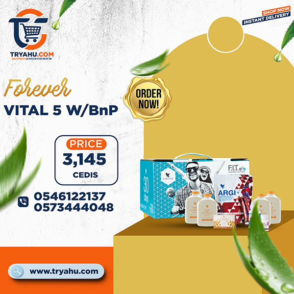 Forever Vital 5 with Aloe Bits & Peaches Complete Daily Nutrition